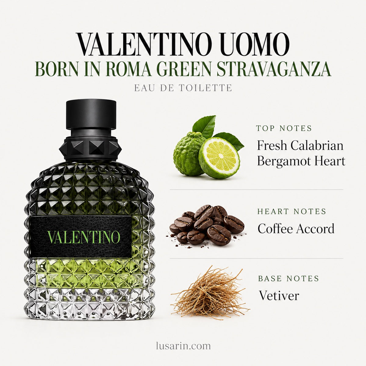 Uomo Born In Roma Green Stravaganza Eau De Toilette 100ml